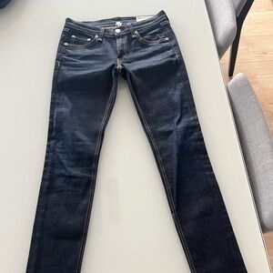 Rag & Bone, size 25, low-mid rise skinny